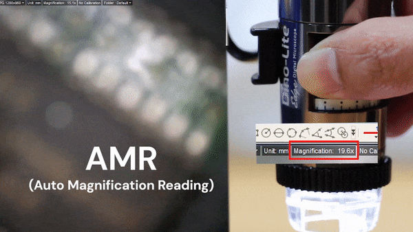 Automatic Magnification Reading (AMR)